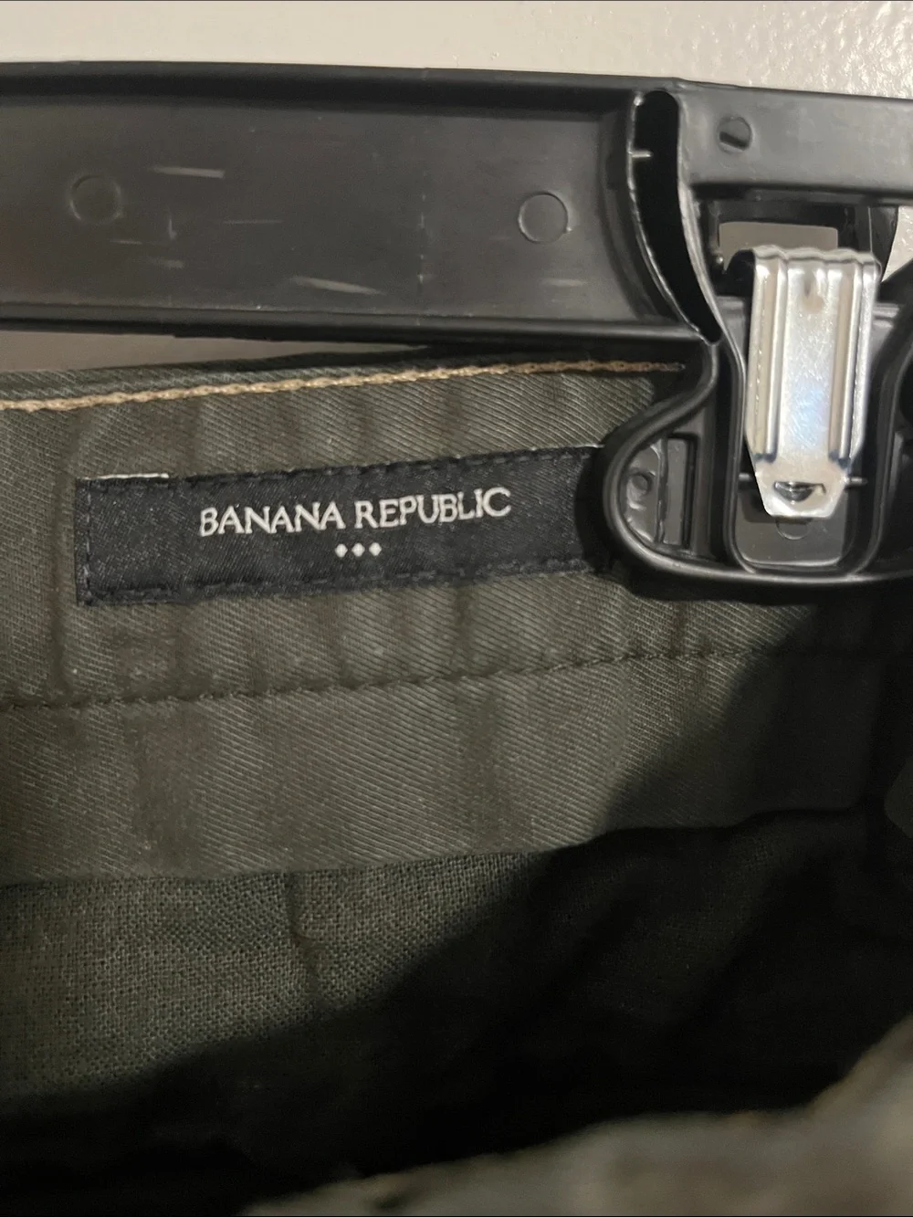 Banana Republic Men's Olive Green Chinos